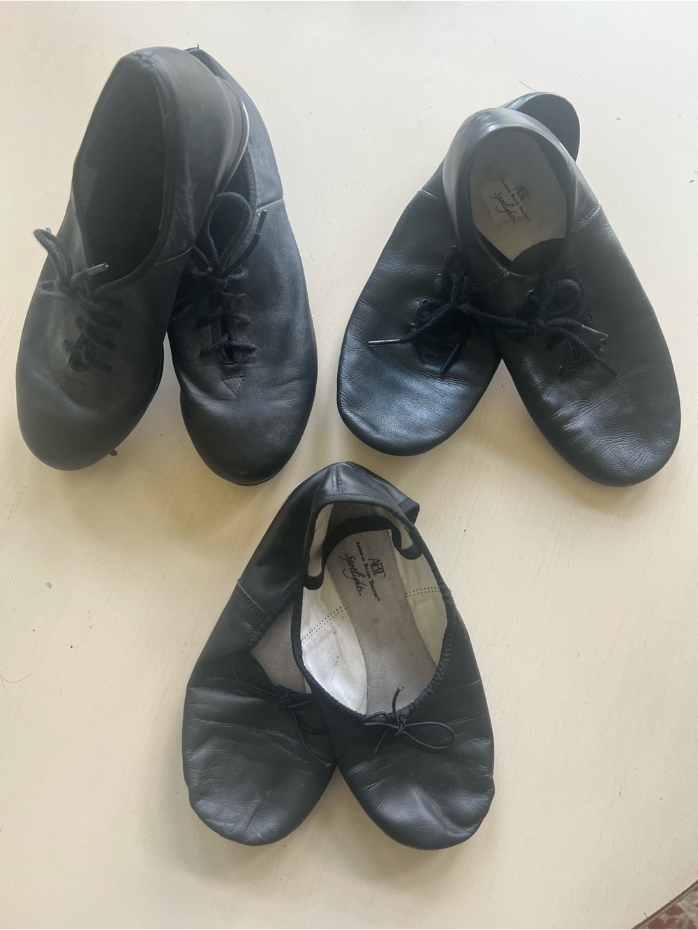 BUNDLE Dance Shoes - Ballet, Tap & Jazz 
Size 3.5/4